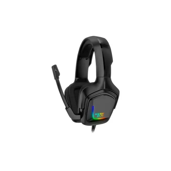 Headset Gaming Keepout Hx601 Con Altavoces De 40mm Jack 3.5mm Iluminacion Rgb Microfono Plegable Compatible Pc/ps4/xbox One....