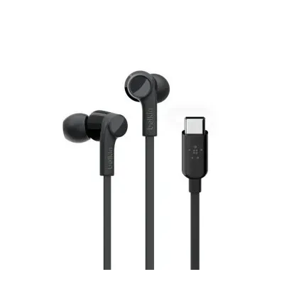 Belkin Rockstar Auriculares USB-C Negros