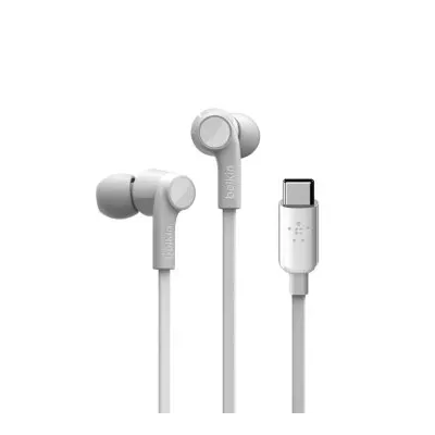 Belkin Rockstar Auriculares USB-C Blancos