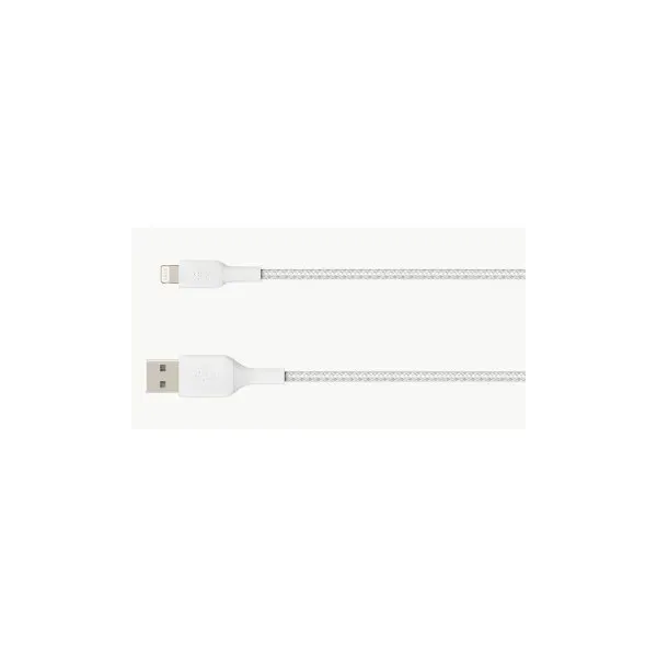 Belkin Boost Charge Cable Lightning a USB Trenzado 1m MFi Blanco