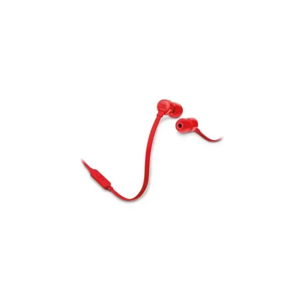 Auricular Jbl Tune T160 Red Microfono Integrado Jack 3.5mm Sonido Pure Bass Color Rojo