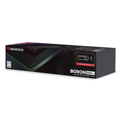 GENESIS Boron 500 XXL RGB Alfombrilla de ratón para juegos Negro GENESIS Boron 500 XXL RGB Alfombrilla de ratón para juegos Negro