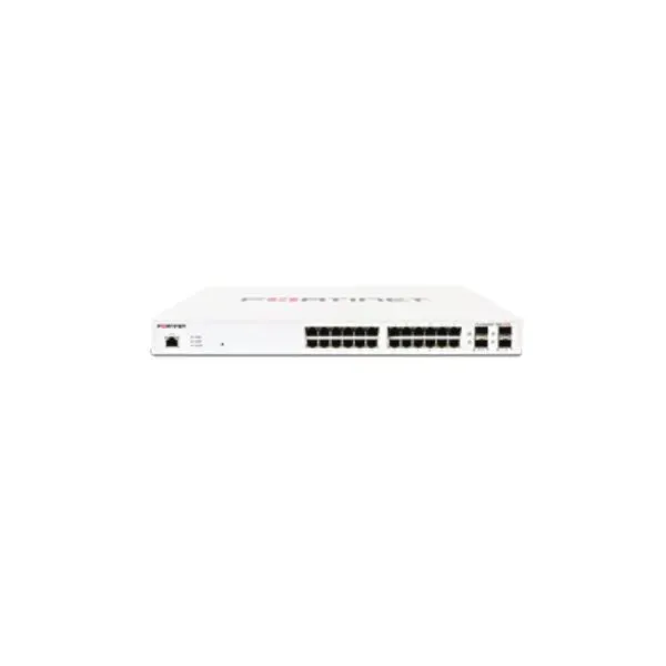 Switch Gestionable Fortinet Fs-124e-poe L2+ 24xge Rj45 12xpoe Max 185w 4xge Sfp 256 Mb Ddr3 Montaje Rack Ventilador