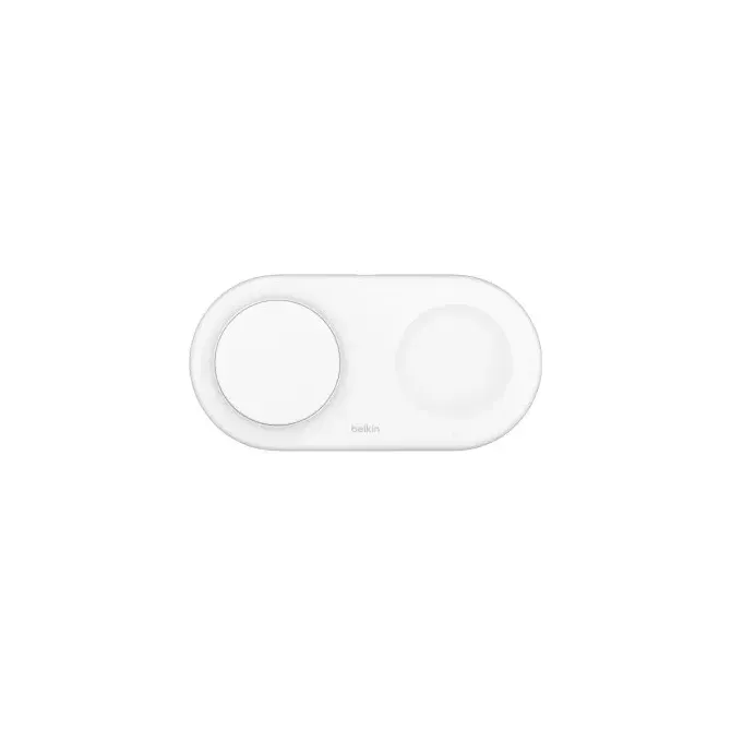 Base De Carga Inalambrica Doble Belkin Wiz021vfwh 15w Qi2 Boost