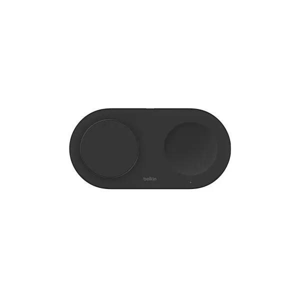 Belkin BoostCharge Pro Estación Magnética de Carga Inalámbrica 2 en 1 con Tecnología Qi2 15W Negra 