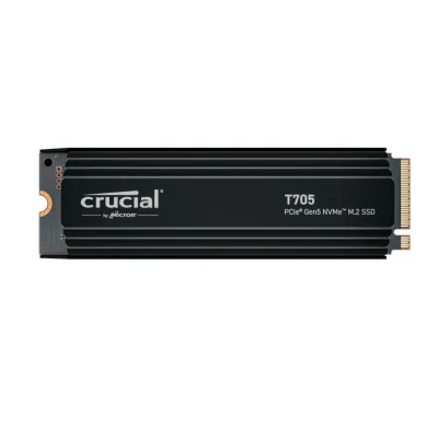 Disco Duro Crucial T705 2TB M.2 PCIe Gen5 NVMe con Disipador Disco Duro Crucial T705 2TB M.2 PCIe Gen5 NVMe con Disipador