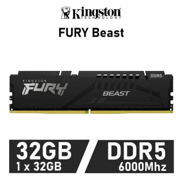 Kingston FURY Beast 32GB DDR5 6000MHz CL36 1.35v XMP 3.0