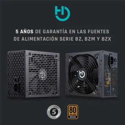 Hiditec BZ550 Fuente de Alimentación 550W 80 Plus Bronze Hiditec BZ550 Fuente de Alimentación 550W 80 Plus Bronze