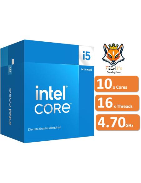 Intel Core i5-14400F 10x Cores a 2.60Ghz/4.7Ghz 20MB Socket 1700 | ...