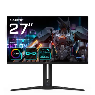 GIGABYTE Monitor de juego AORUS FO27Q3 OLED de 27” - 2560 x GIGABYTE Monitor de juego AORUS FO27Q3 OLED de 27” - 2560 x