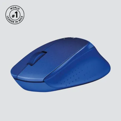 Logitech M330 Silent Plus Ratón Inalámbrico Azul 1000DPI