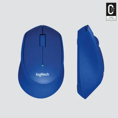 Logitech M330 Silent Plus Ratón Inalámbrico Azul 1000DPI