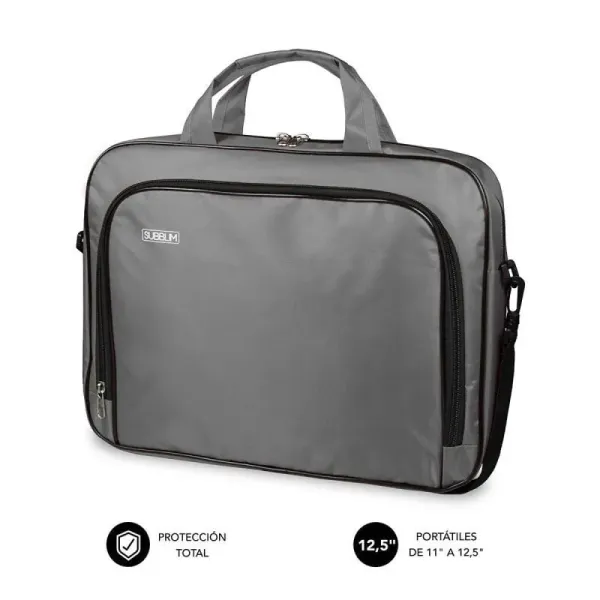 Subblim Oxford Maletín para Portátil hasta 12.5" Gris 