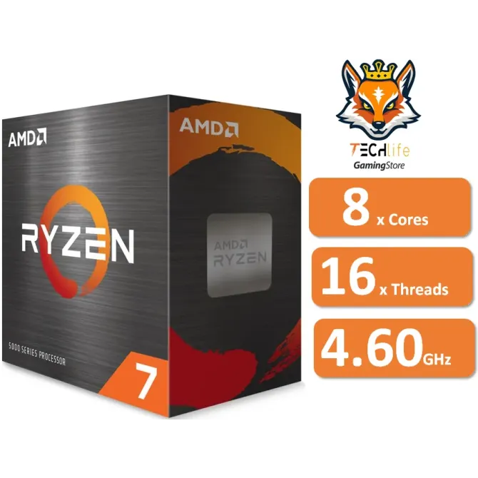 AMD Ryzen 7 5700X 3.4GHz Box sin Ventilador