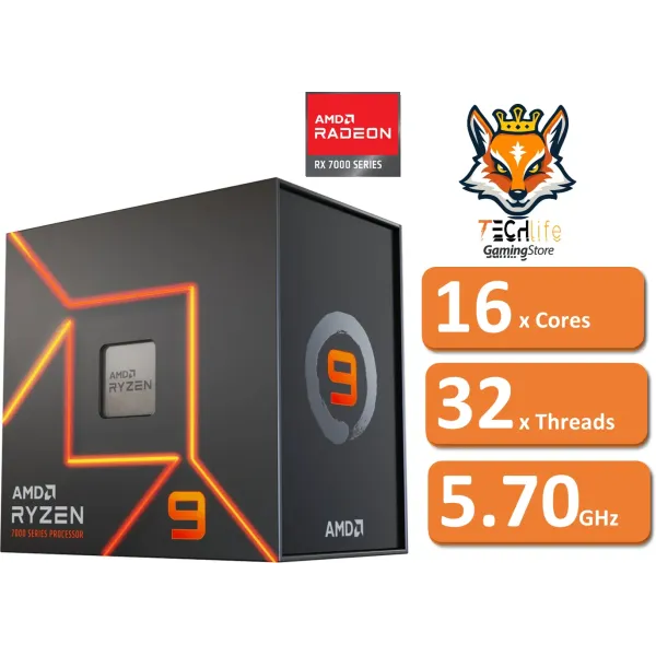 AMD Ryzen 9 7950X 4.5 GHz Box sin Ventilador
