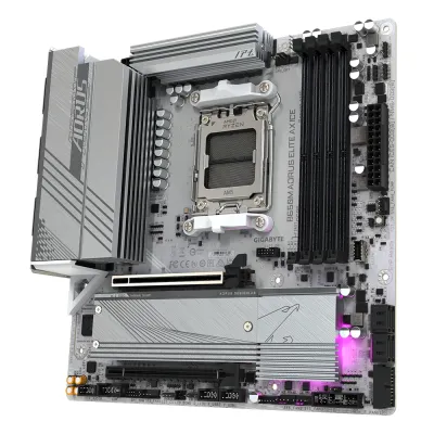 GIGABYTE B650M AORUS ELITE AX ICE Placa base - AMD Ryzen serie GIGABYTE B650M AORUS ELITE AX ICE Placa base - AMD Ryzen serie