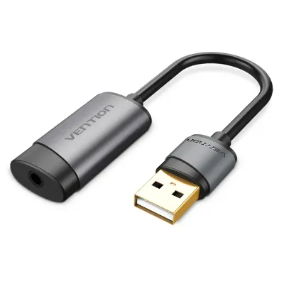 Vention Tarjeta de Sonido USB Macho a Jack 3.5 Hembra Vention Tarjeta de Sonido USB Macho a Jack 3.5 Hembra