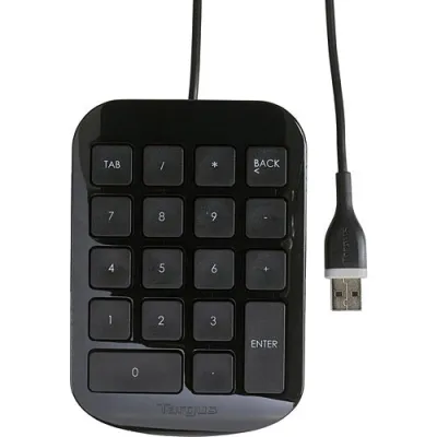 Targus Teclado numérico USB Ergonomico, PC, Mac y Netbook Targus Teclado numérico USB Ergonomico, PC, Mac y Netbook