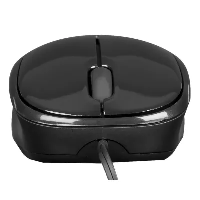Targus AMU75EU Ratón USB Retráctil 1000DPI Negro
