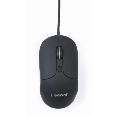 RATON GEMBIRD USB ILUMINADO 2400 DPI NEGRO 6 BOTONES RATON GEMBIRD USB ILUMINADO 2400 DPI NEGRO 6 BOTONES