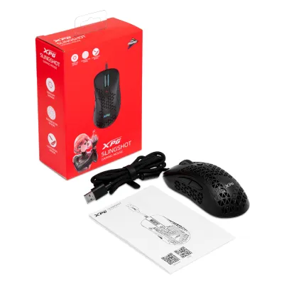 XPG SLINGSHOT ratón Juego Ambidextro USB tipo A Óptico 12000 DPI XPG SLINGSHOT ratón Juego Ambidextro USB tipo A Óptico 12000 DPI