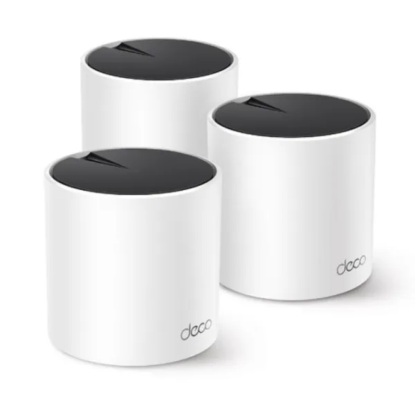 Punto De Acceso Interior Mesh Wifi 6 Tp-link Deco X55 Pack 3u Ax3000 2x2/ht160 2402mbps + 2x2 574mbps 2 Antenas 3p Giga