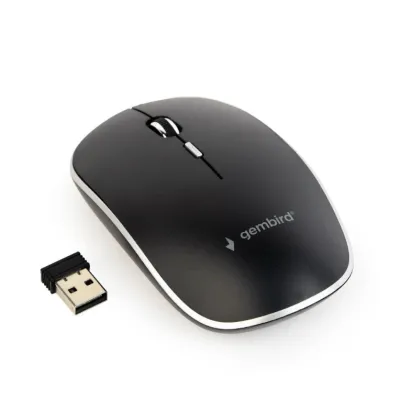 Gembird MUSW-4B-01 Raton Inalámbrico 1600DPI Negro