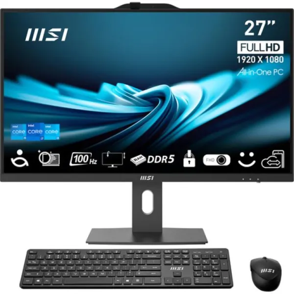 MSI AIO Pro AP272P 14M-483ES 27" Intel Core i5-14400 8GB 512GB SSD W11 Negro