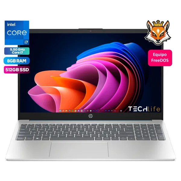 HP 15-FD0060NS Intel Core i7-1355u 8GB 512GB 15.6" Azul lunar FreeOS