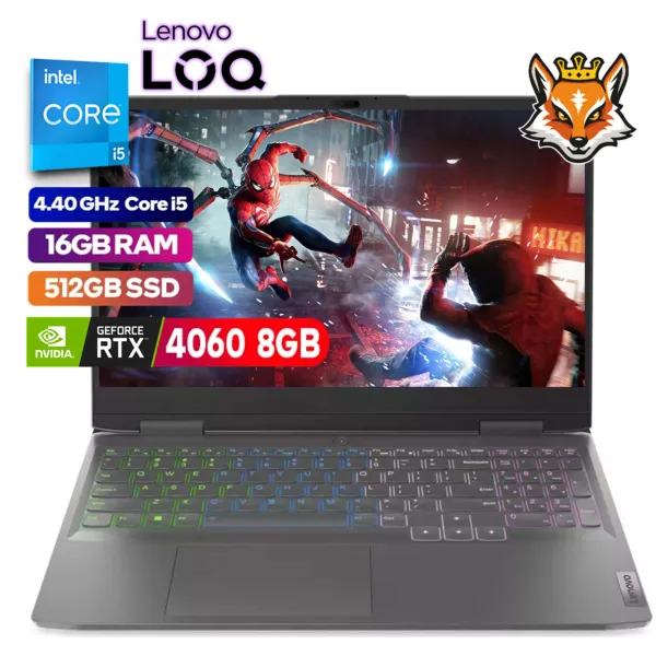 Lenovo Gaming LOQ 15IRH8 Intel Core i5-12450H 16GB 512GB SSD RTX 4060 15.6"