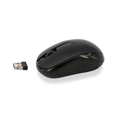 Ewent EW3223 Ratón Óptico Inalámbrico 1000 DPI Negro