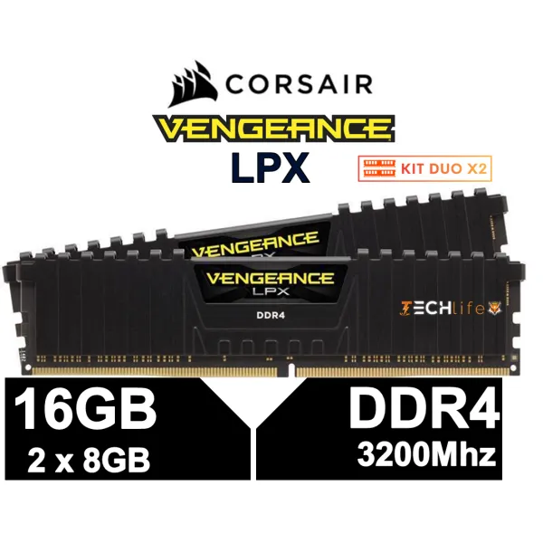 Corsair Vengeance LPX DDR4 3200 PC4-25600 16GB 2x8GB CL16