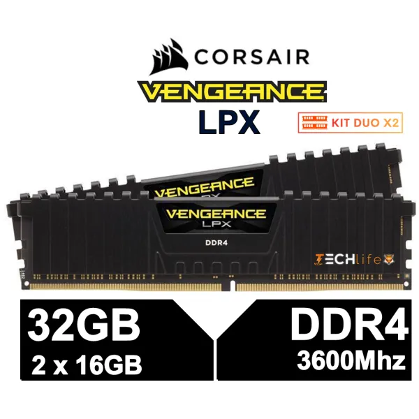 Corsair Vengeance LPX DDR4 3600MHz PC4-28800 2x16GB 32GB CL18