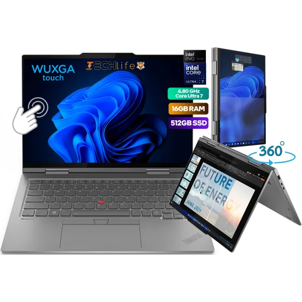 Portátil Lenovo ThinkPad X1 2-in-1 Gen 9 Intel Core Ultra 7 155U/16GB/512GB SSD/14" Táctil