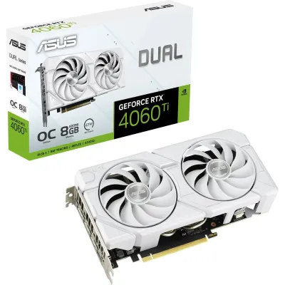 Asus Dual GeForce RTX 4060 Ti EVO OC White 8GB GDDR6