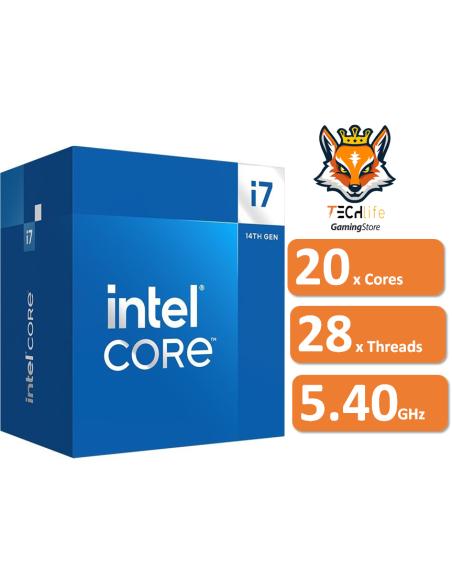 Intel Core i7-14700F 20x Cores a 2.10Ghz/5.4Ghz 33MB Socket 1700 | ...