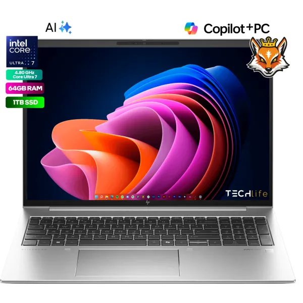 HP EliteBook 860 G11 con IA - Intel Core Ultra 7-155H 64GB 1TB 16" W11Pro