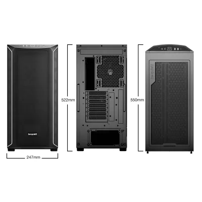 Be Quiet Shadow Base 800 DX Black Midi Tower Cristal Templado Be Quiet Shadow Base 800 DX Black Midi Tower Cristal Templado