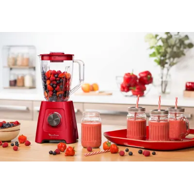 Moulinex Blendforce II LM420510 Batidora de vaso 2L 550W Rojo Moulinex Blendforce II LM420510 Batidora de vaso 2L 550W Rojo