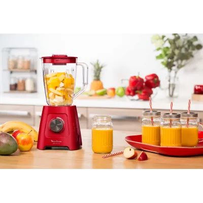 Moulinex Blendforce II LM420510 Batidora de vaso 2L 550W Rojo Moulinex Blendforce II LM420510 Batidora de vaso 2L 550W Rojo