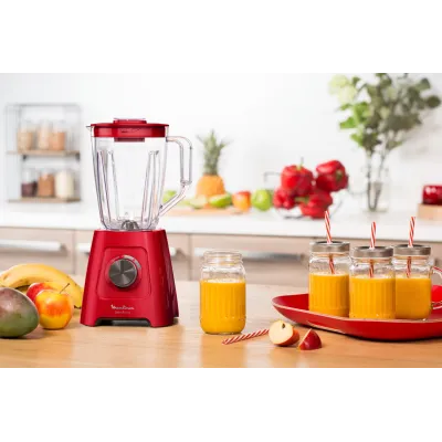 Moulinex Blendforce II LM420510 Batidora de vaso 2L 550W Rojo Moulinex Blendforce II LM420510 Batidora de vaso 2L 550W Rojo