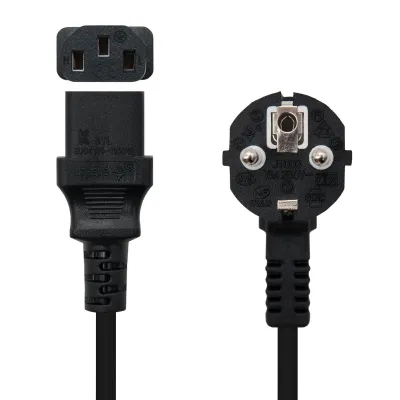 Nanocable Cable de Alimentación CPU CEE7 Macho a C13 Hembra 5m Nanocable Cable de Alimentación CPU CEE7 Macho a C13 Hembra 5m