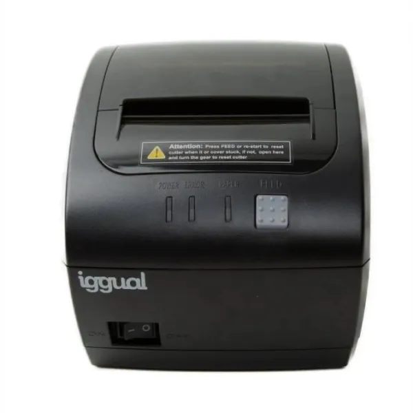 iggual TP7001 Impresora Térmica de Tickets USB+RS232+RJ45 Negra