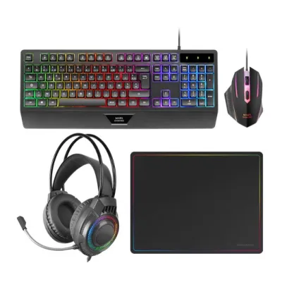 Mars Gaming MCP124PRO Combo RGB 4en1 Teclado H-Mech Ratón