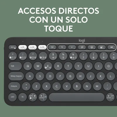 Logitech Pebble Keys 2 K380s Grafito Teclado Bluetooth Logitech Pebble Keys 2 K380s Grafito Teclado Bluetooth