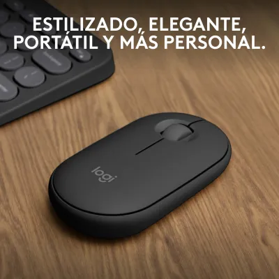 Logitech Pebble Mouse 2 M350s Ratón Bluetooth Clics Discretos Logitech Pebble Mouse 2 M350s Ratón Bluetooth Clics Discretos