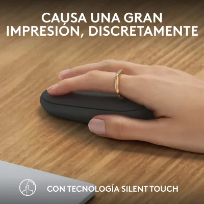 Logitech Pebble Mouse 2 M350s Ratón Bluetooth Clics Discretos Logitech Pebble Mouse 2 M350s Ratón Bluetooth Clics Discretos