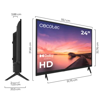 Cecotec TV 24" LED HD Series 0024 HDMI/USB/Dolby - SIN WiFi