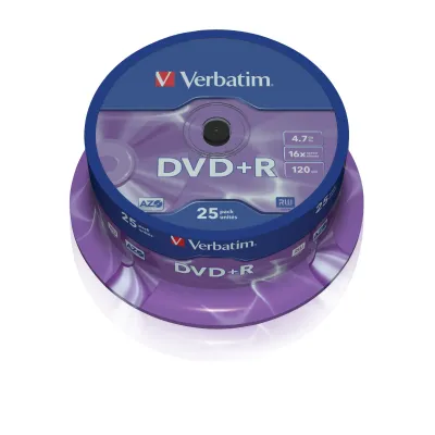 Verbatim DVD+R 16x 4.7GB Bobina 25 Unds