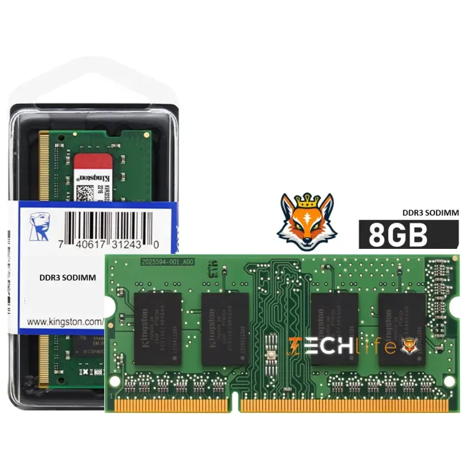 Kingston ValueRAM SO-DIMM DDR3L 1600 PC3-12800 8GB CL11